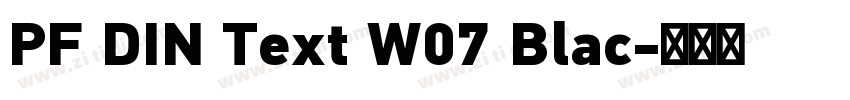 PF DIN Text W07 Blac字体转换 PF DIN Text W07 Blac字体转换